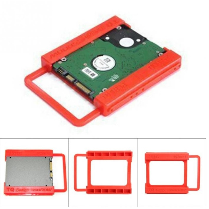 SKU-1306 BRACKET PLASTIK SSD HDD CADDY 2.5 TO 3.5 INTERNAL DOCKING