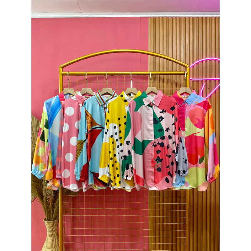 KEMEJA ADISA SILK PRINTING