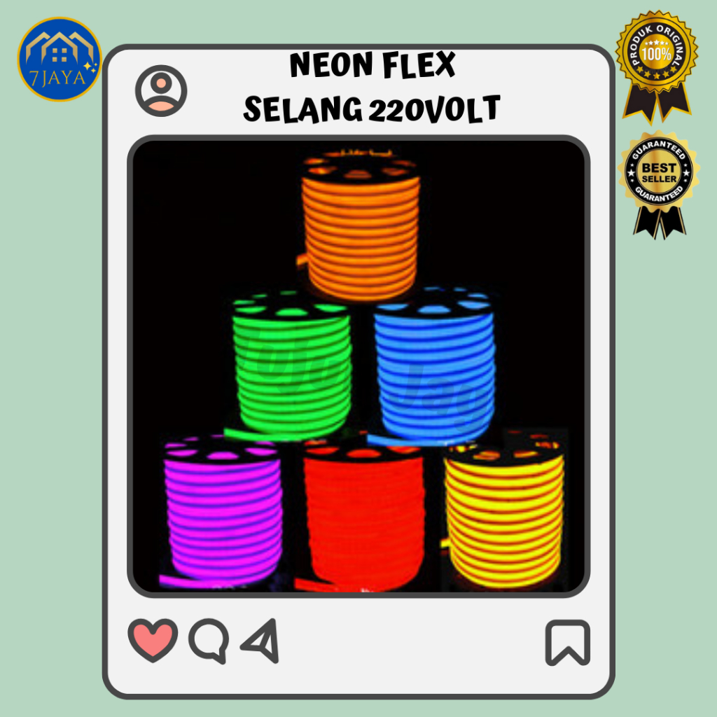 Neon Flex Selang 220 Volt Meteran