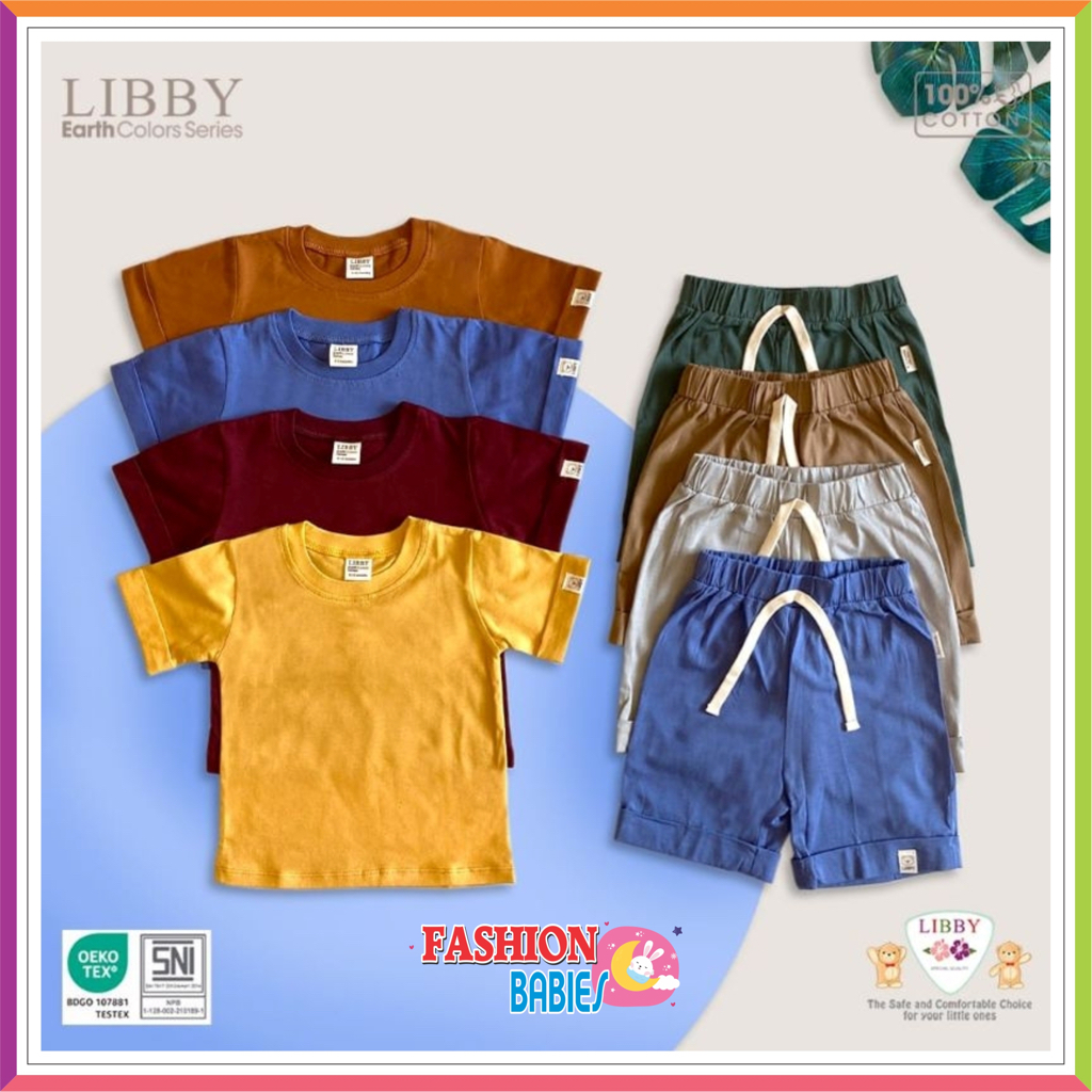 LIBBY BASIC TEE &amp; TOM SHORT COTTON EARTH COLOUR SERIES ❤ Fashionbabies ❤