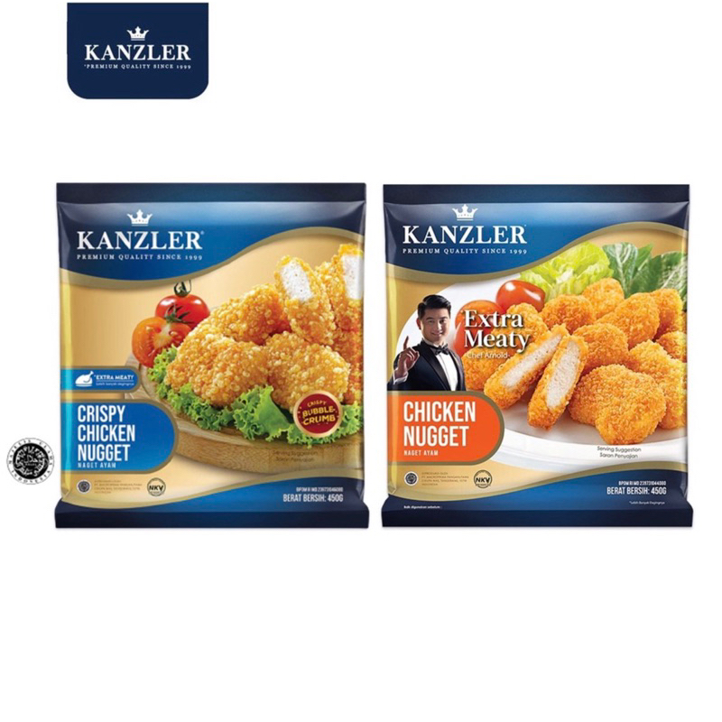 

Kanzler Crispy Chicken Nugget 450 gr Naget Ayam Krispi With Bubble Crumb