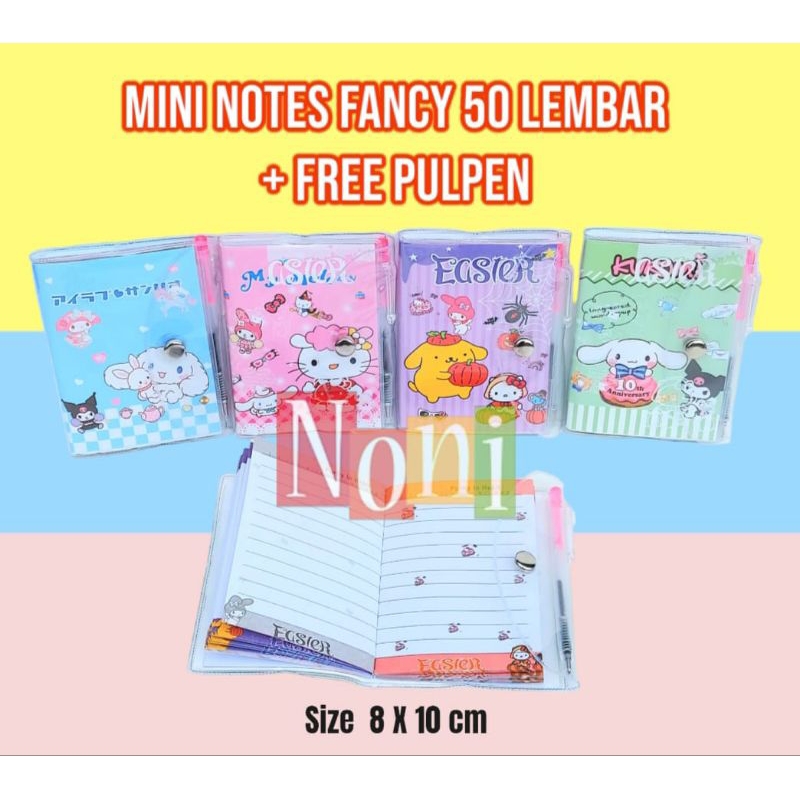 

POCKET MEMO mini notes isi 50 lembar free pulpen