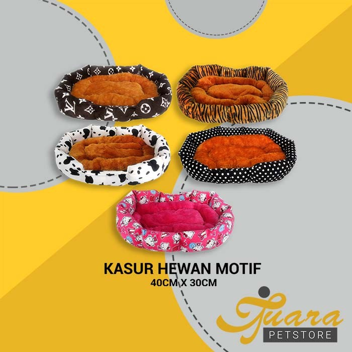 Kasur Tempat TIdur Kucing anjing Bantal Hewan Motif