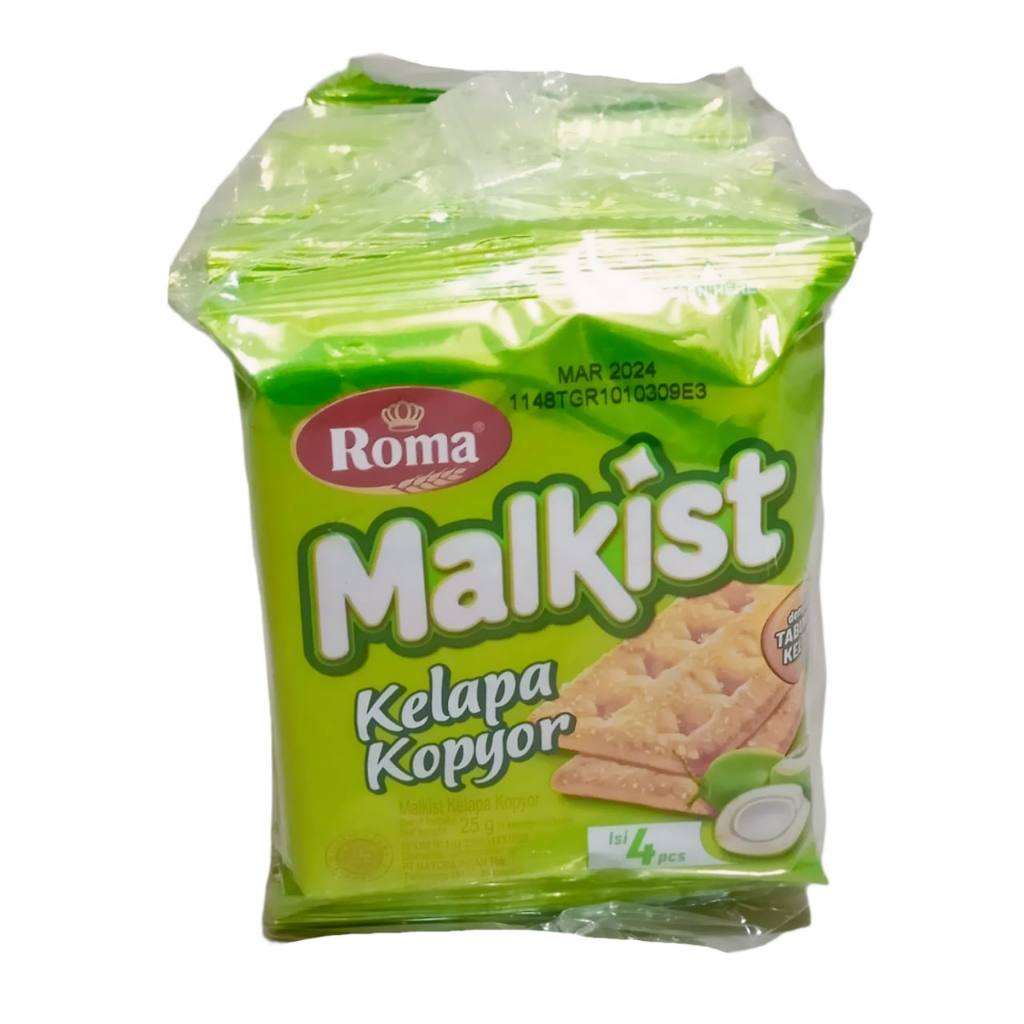 

Roma Malkist Kelapa Kopyor Biskuit [10 pcs/pack]