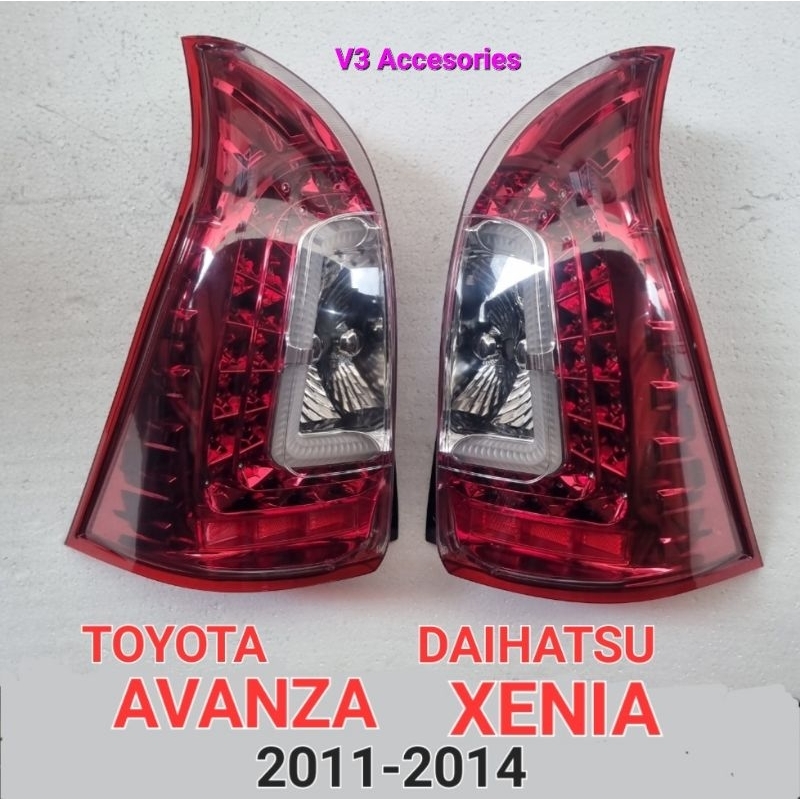 Stoplamp/Lampu stop LED AVANZA XENIA 2011/2014 Mika Merah (Set)