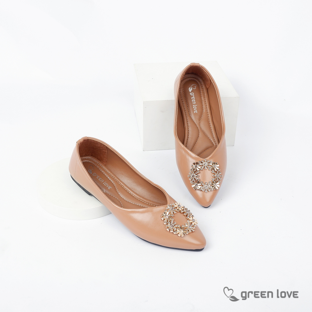 Green Love Sepatu Flat CAROL