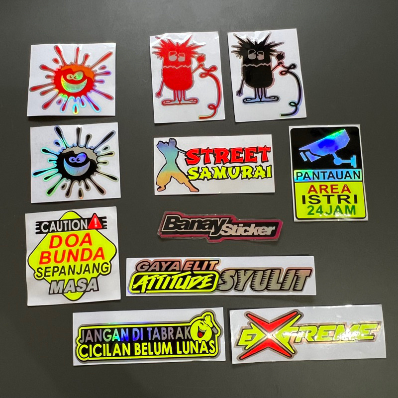 Sticker Stiker EXTREME DOA BUNDA CROT BERCAK Cutting