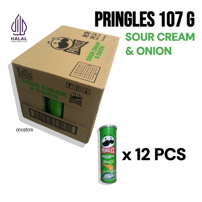 

Pringles 102 gram Sour Cream & Onion 1 Dus