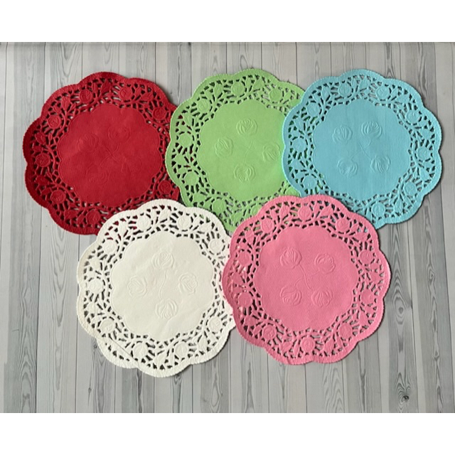10pcs paper doilies doyles paper kertas roti doily paper doyley paper doilies Alas Kue Kertas Renda / Alas Toples Kemasan Repack