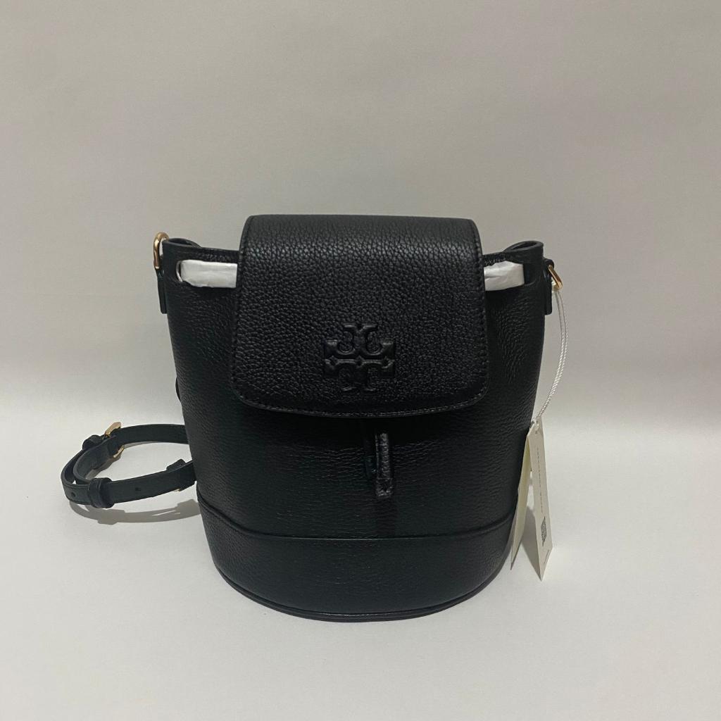 Tory burch thea mini bucket backpack black