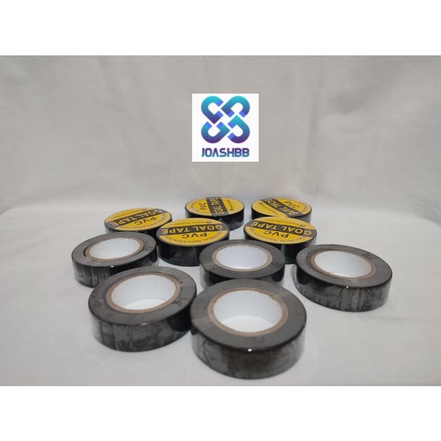 Lakban PVC Listrik 18mm x 17yard Hitam Goaltape