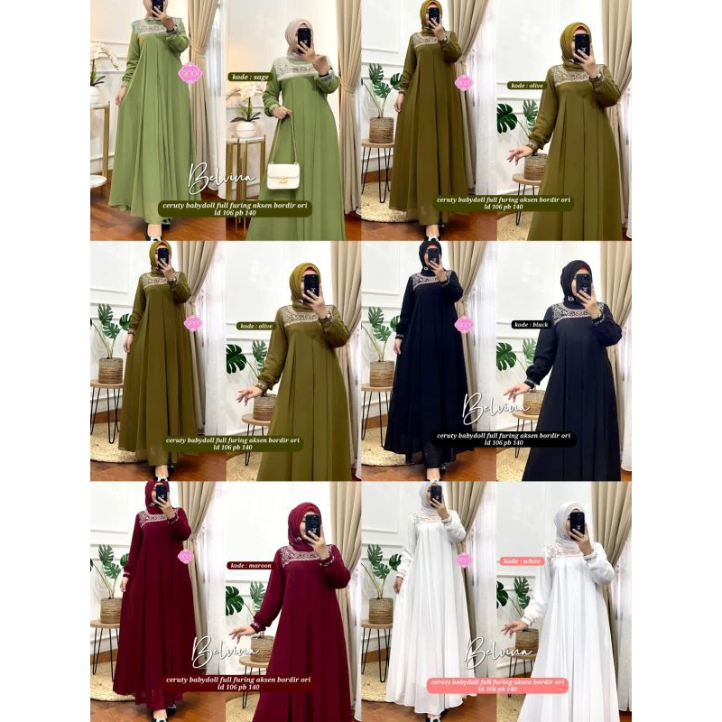 Belvina Dress bordir By Anni Best Seller