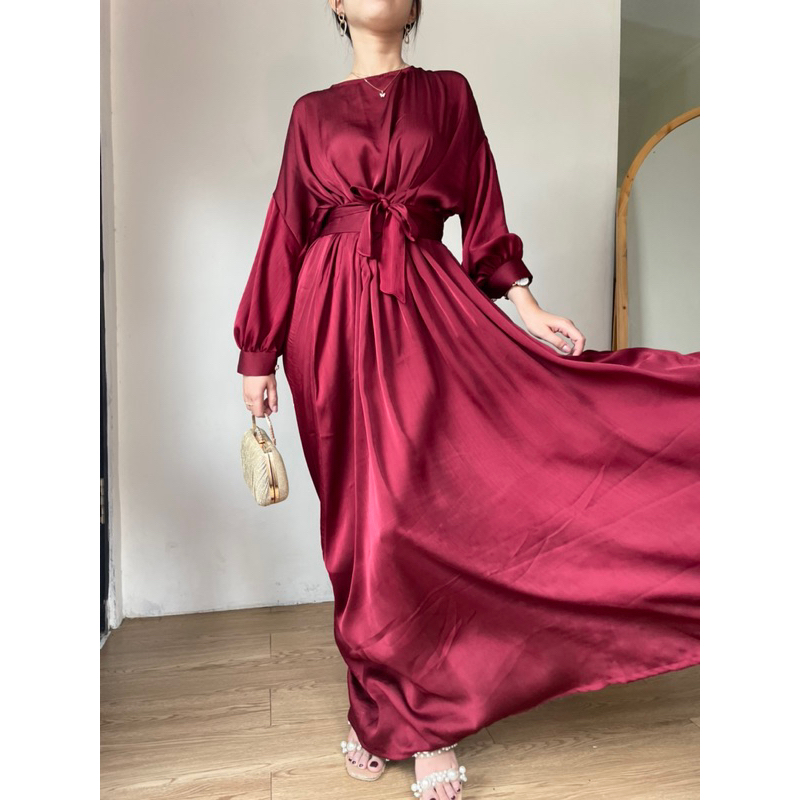 Zéa - Shiren - Dress Satin Silk Polos Maxi