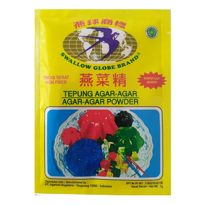 Agar Agar Swallow Globe Warna Putih 7 Gram