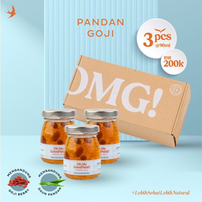 

Sarang Burung Walet Minuman - Pandan Goji (3pcs) - Oh My Goodnest!