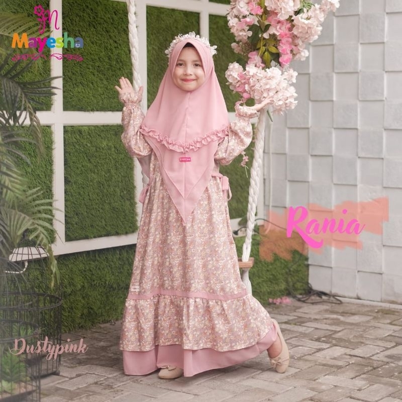 Ready ‼️ Set Gamis Anak Premium Rania Junior by Mayesa