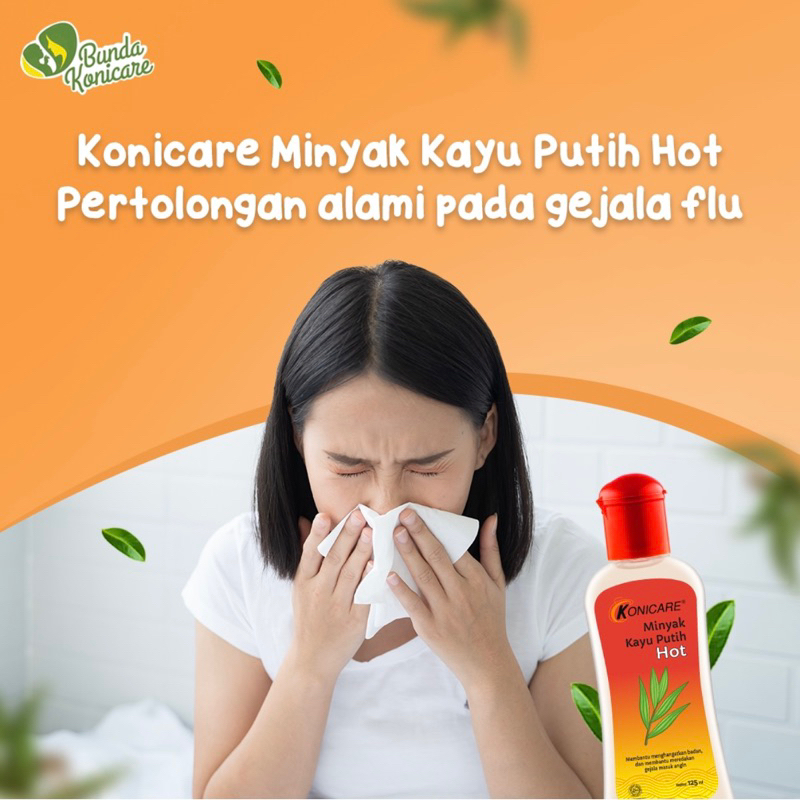 KONICARE Minyak Kayu Putih Hot Baby Bayi Cajuput Oil Panas 125 60 ml 60ml 125ml Promo Murah