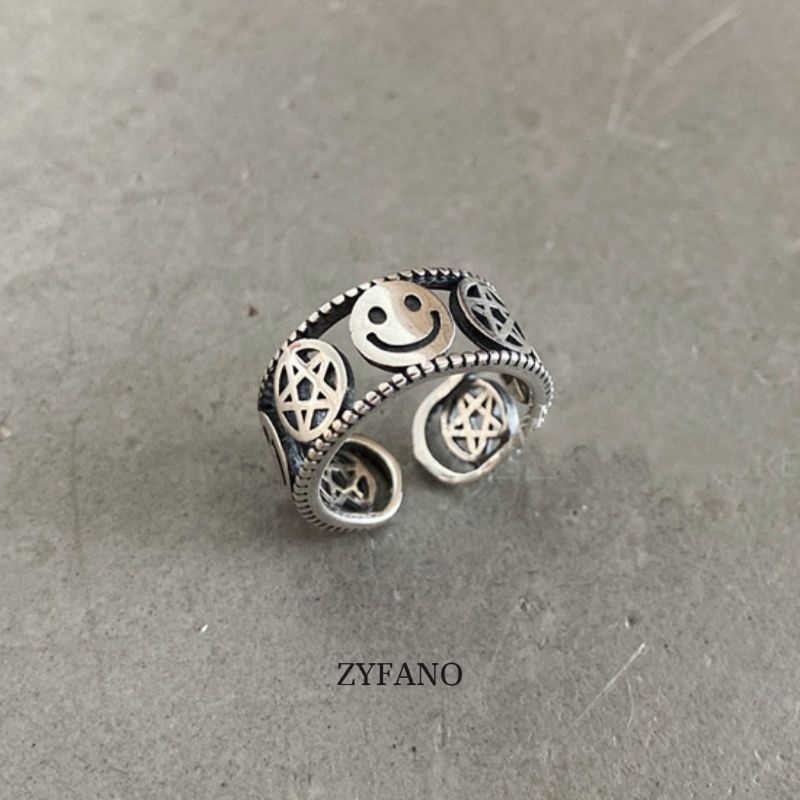 Hostomile Ring - Cincin Titanium Dapat Dipakai Wanita Maupun Pria Cincin Pria Cincin Cowok Cincin Wa