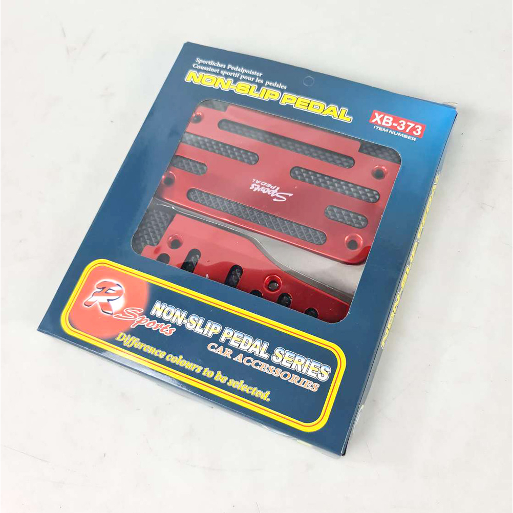 SPORTS Cover Aluminium Pedal Gas Rem Mobil Matic - XB-373 - Red