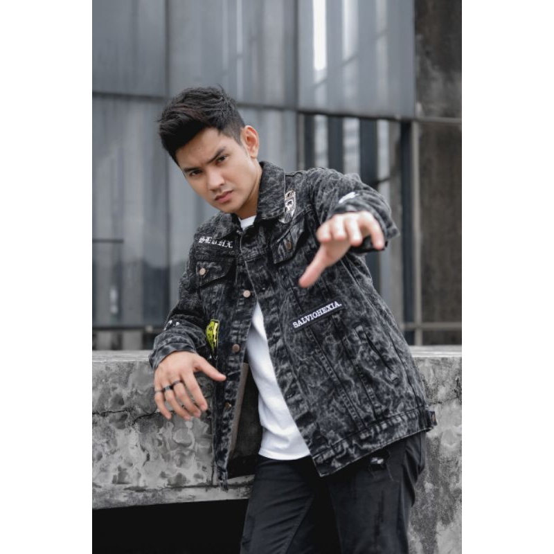 JAKET DENIM JAKET JEANS PRIA JAKET SANWASH