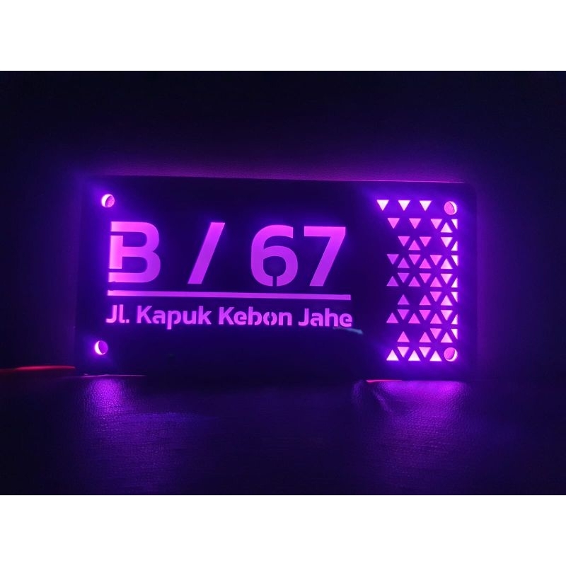 Andorestore Nomor Rumah Led Custom / Neon Box Rumah Led