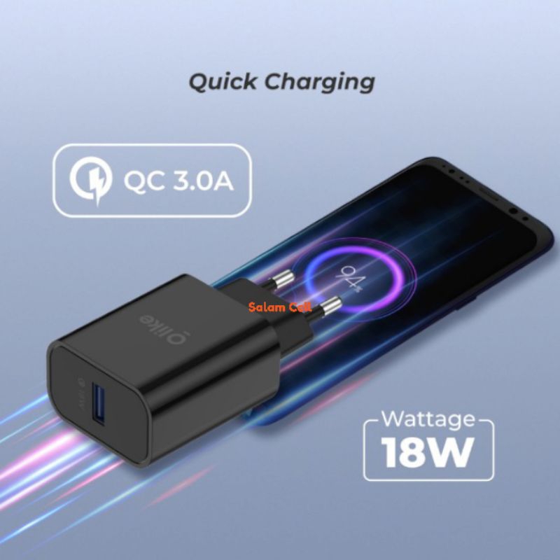 Charger Hp Micro Usb Type-C iPhone OLIKE C304 18W Fast&amp;Quick Charging Original Garansi Resmi