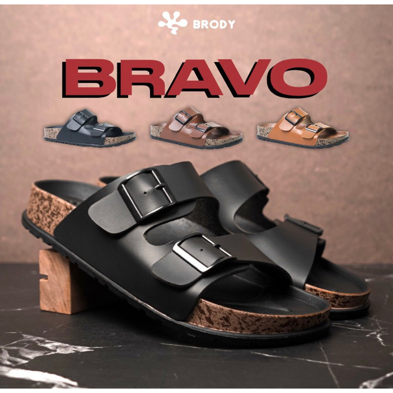 [SLIP ON] Sandal Pria Brody Bravo