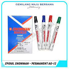 

Spidol Permanent Snowman G-12