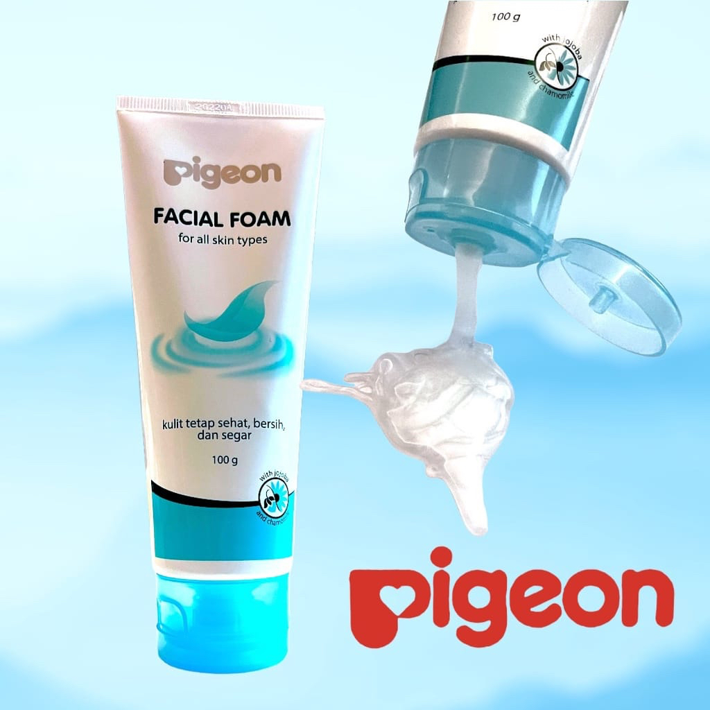 ✿ELYSABETHME✿ pigeon teens facial foam remaja sabun cuci muka face cleanser lembut cocok untuk kulit jerawat sensitif