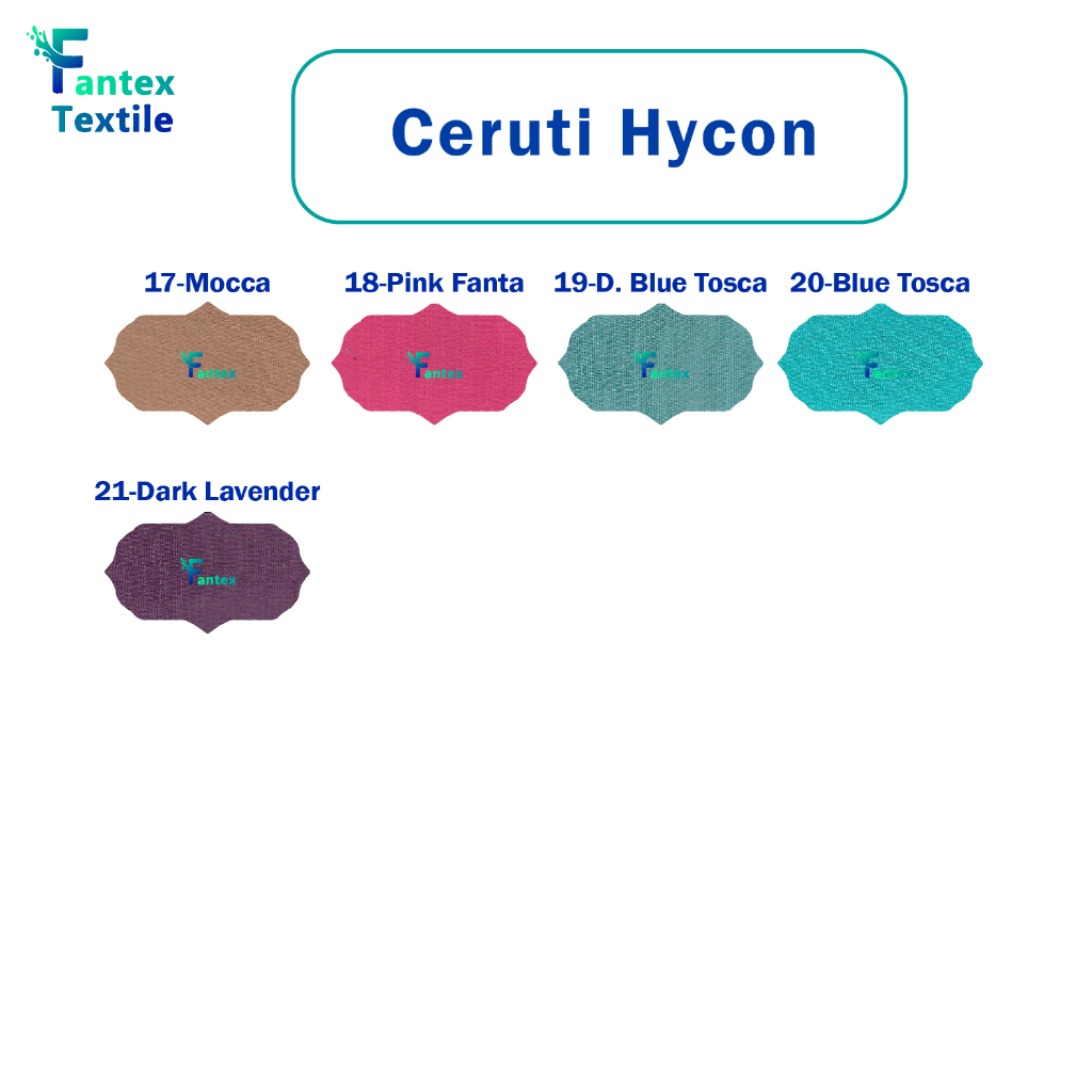(HARGA PER 50 CM) Kain Cerruty Hycon Ceruti Sifon Chiffon Fine Finne Polycotton Potton Premium Eceran per 50 cm  ( 1/2  meter  )