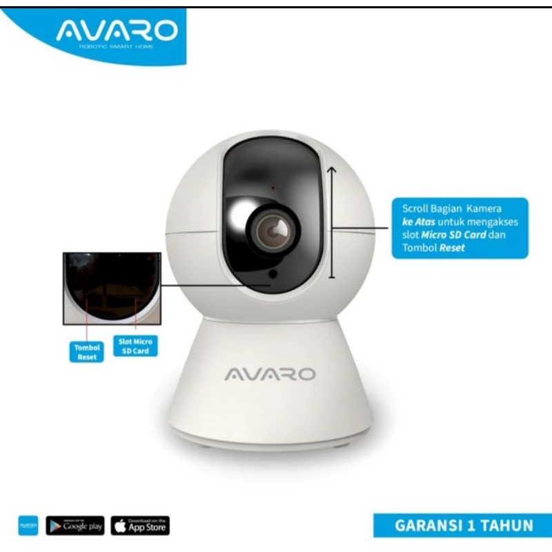 AVARO Smart CCTV WIFI IP Camera CCTV Indoor 2MP PTZ