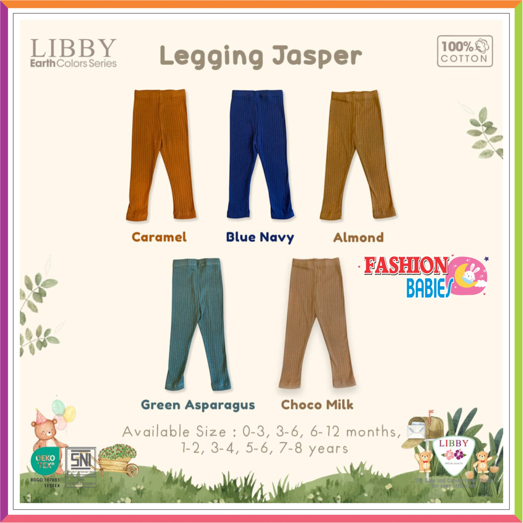 LIBBY LEGGING JASPER &amp; CURLY GIRL 1-8 TAHUN | LIBBY LEGGING BABY EARTH COLOUR ❤ Fashionbabies ❤