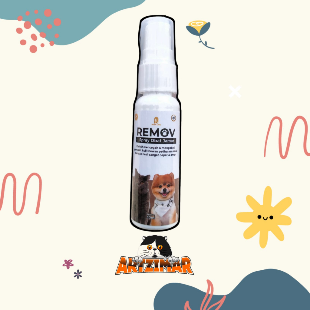 Remov Spray Obat Jamur Kucing dan Anjing 30ml Obat Jamur Spray