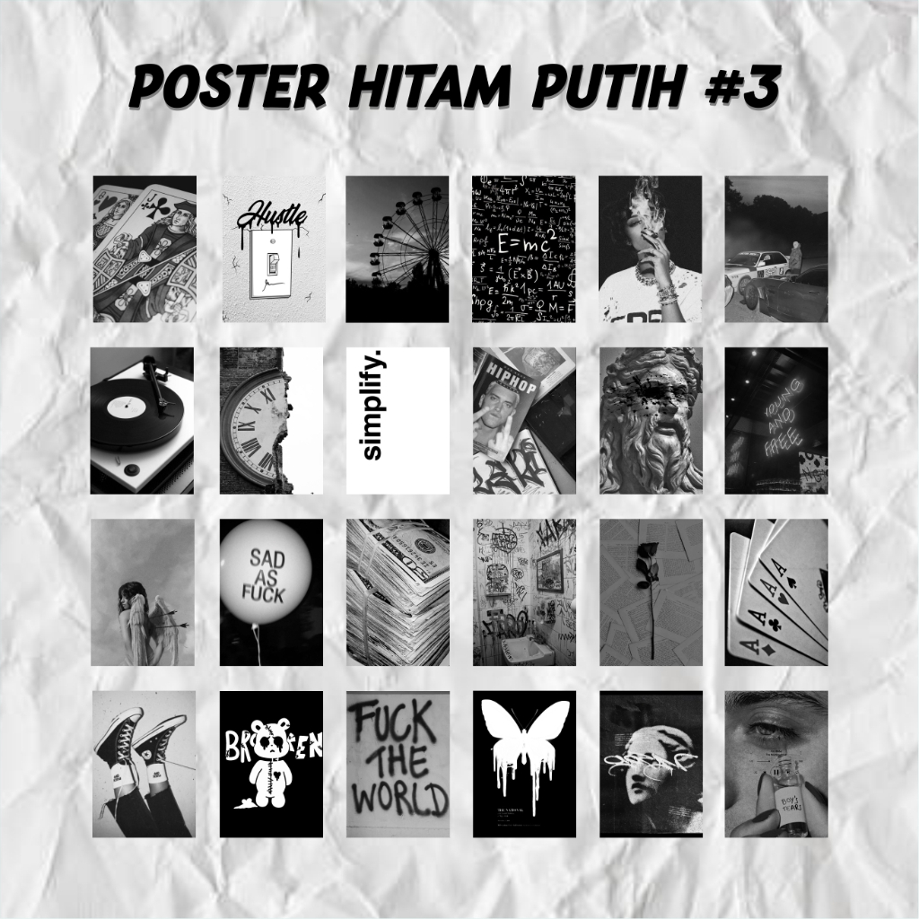 (isi 24) Poster HITAM PUTIH #3