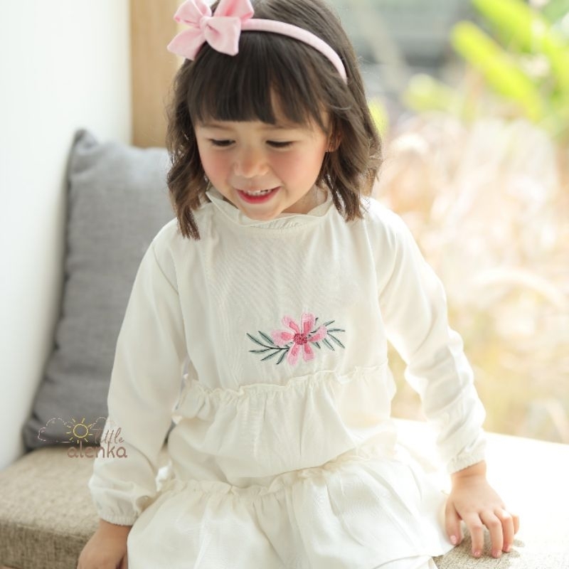 Alenka - Ruffle Tunic Set (Raya Collection 2023) / Tunik Set Anak