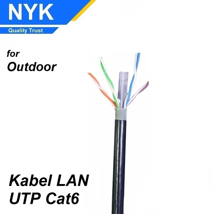 NYK Kabel Lan UTP Outdoor Cat6E Ethernet / Internet Cable