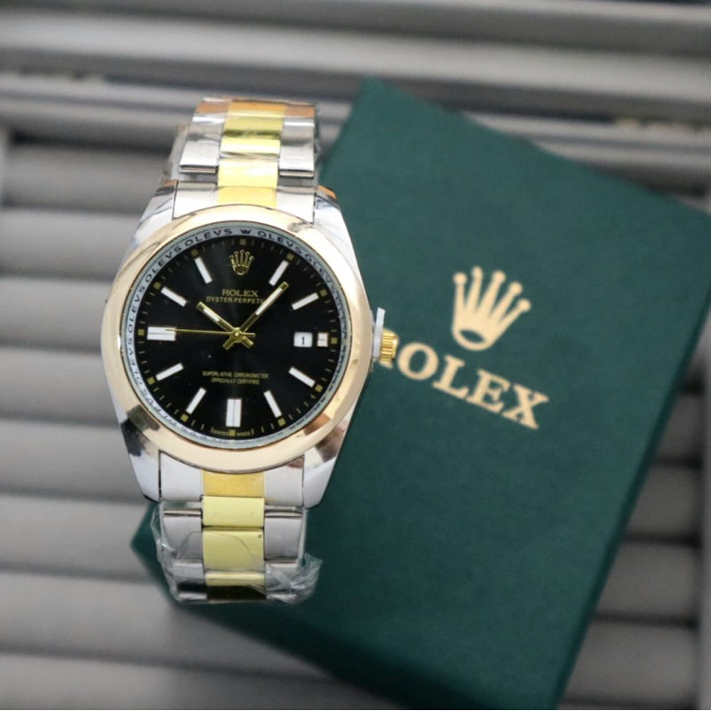 JAM TANGAN WANITA ROLEX DIGITAL RUBBER DIAMETER 4cm FREE BOX
