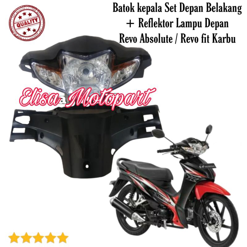 Batok Kepala Depan Belakang Plus Lampu Revo Absolute Revo Fit / Batok AB Revo Absolute Revo Fit / Ba