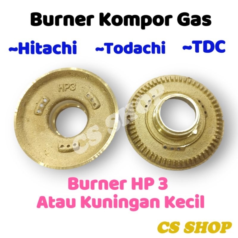 CEROBONG 1 SET HP 3 KOMPOR GAS HITACHI/TUNGKU+KUNINGAN KECIL HITACHI/TUNGKU SET HITACHI HP 3