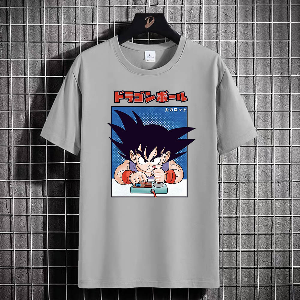 Kaos Tshirt Pria Baju PLAY GAME SONGOKU Distro Basic Lengan Pendek Cowok Kasual DTF