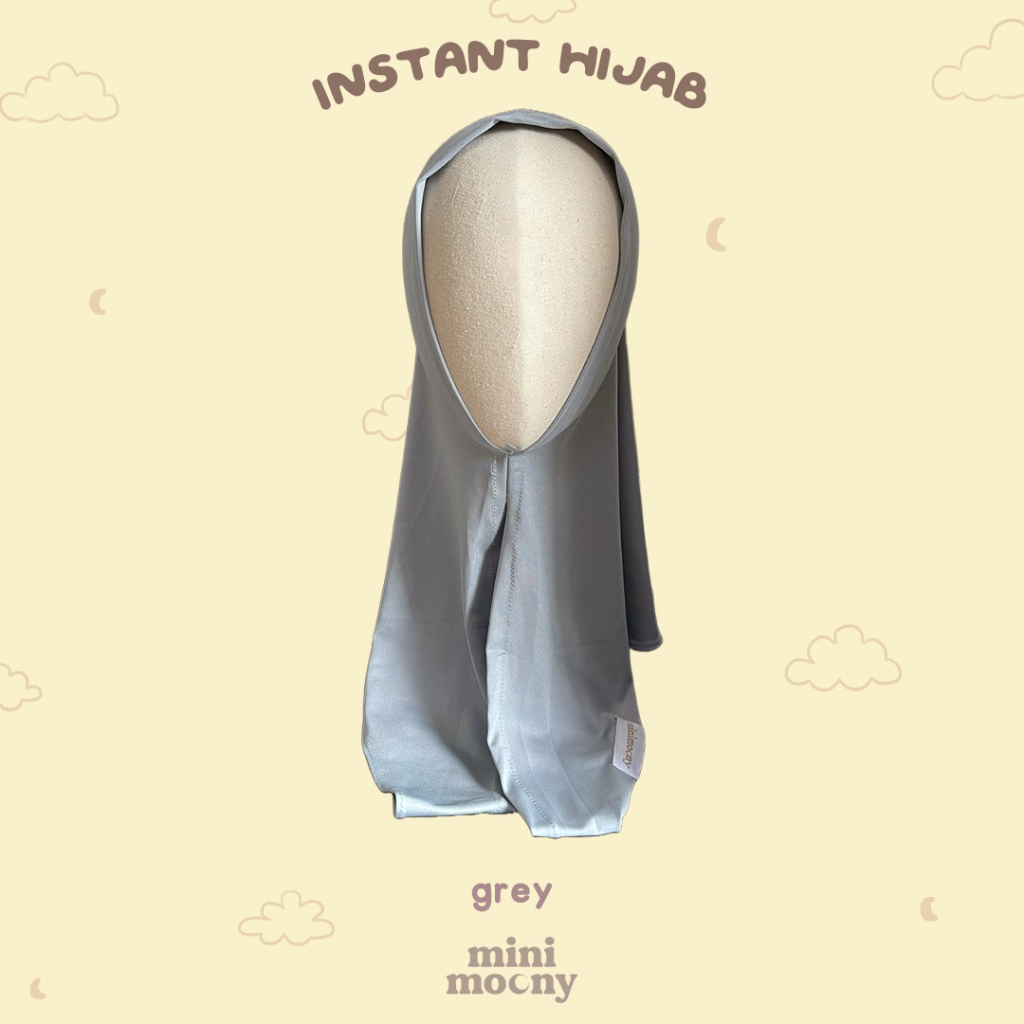 Mini Moony Instant Hijab Model Segitiga