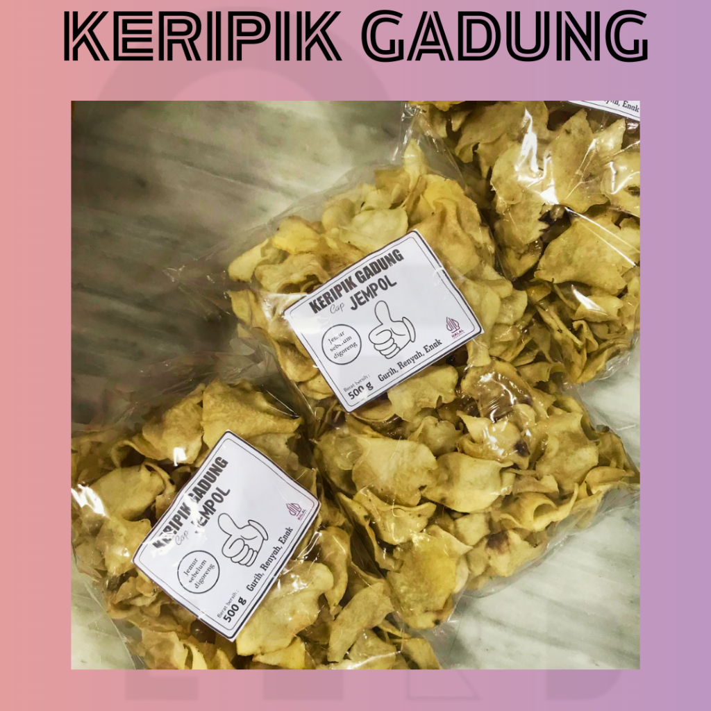 

Keripik Gadung Mentah Kemasan 500gram