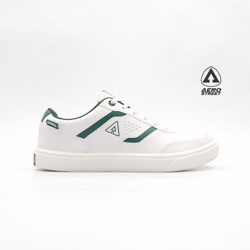 (LIMITED) SEPATU SNEAKERS PRIA WANITA AEROSTREET TOKYO WHITE GREEN - SEPATU SNEAKERS PRIA
