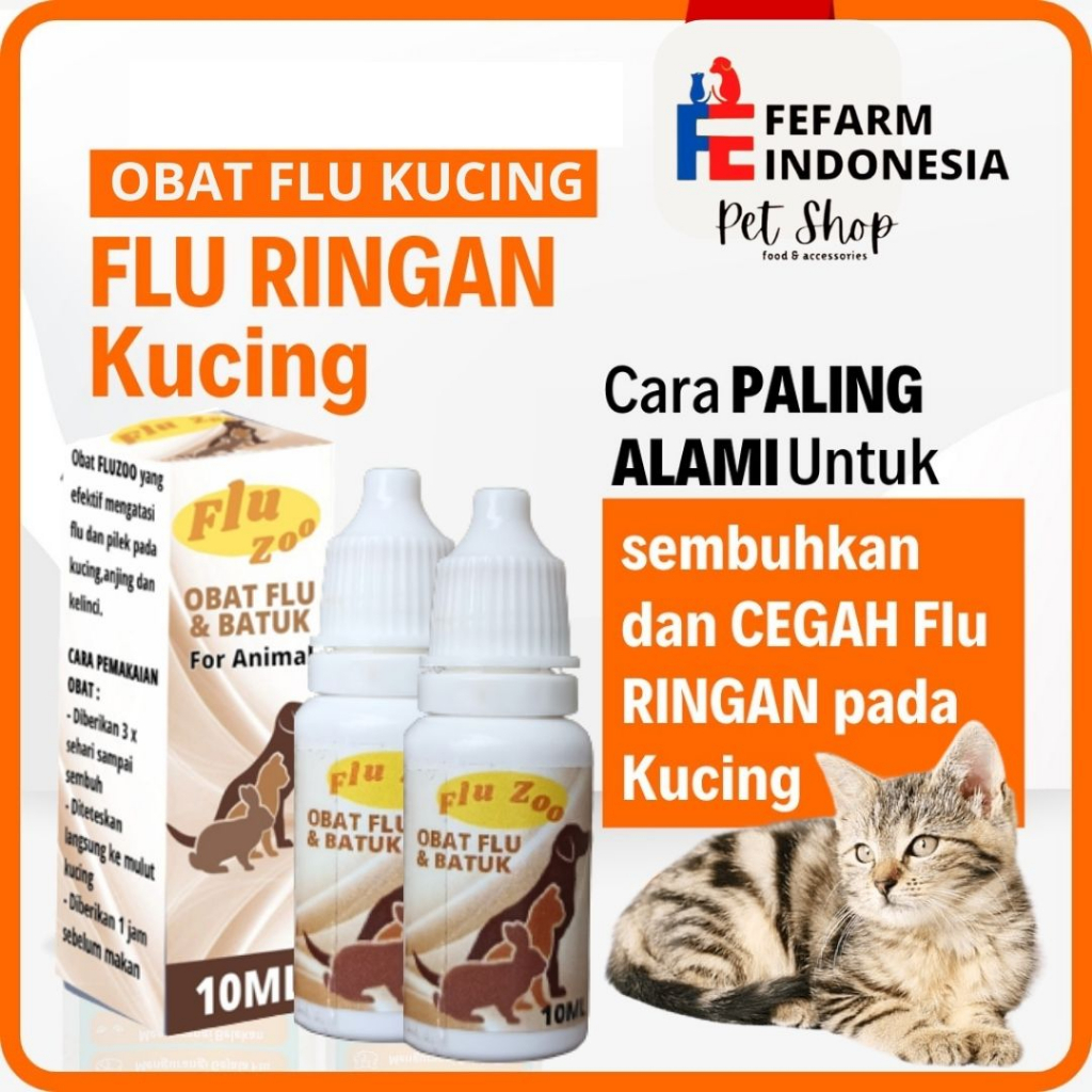 Obat Flu Pilek Dan Demam Pada Kucing FLUZOO FEFARM