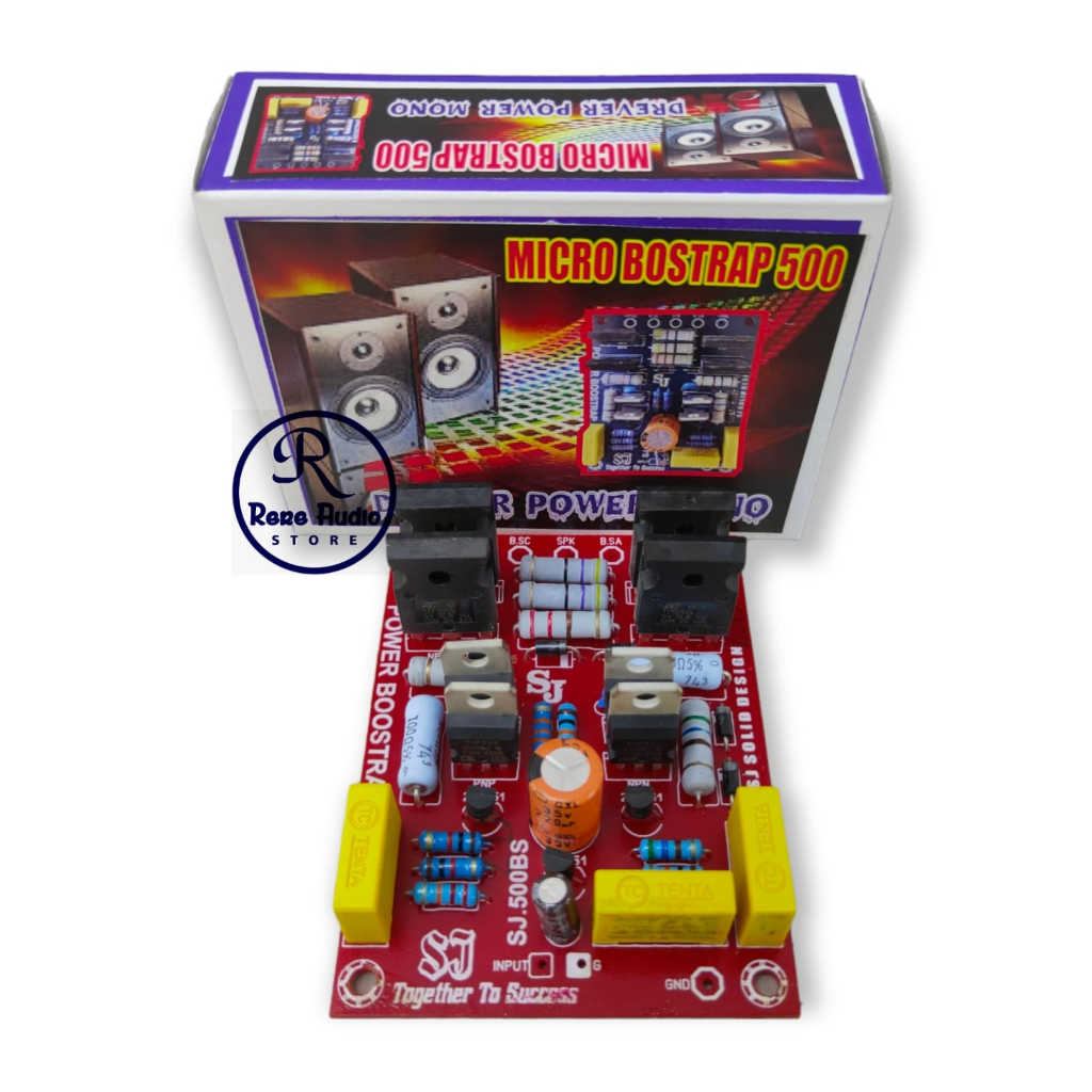 Kit Driver Power Mono BOSTRAP SJ.500BS Low Sub Fiberglass Terbaik