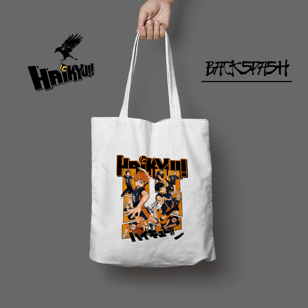 Totebag Anime Haikyuu Pria Wanita - HAIKYUU