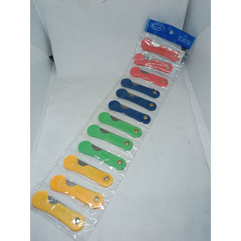 PISAU LIPAT PENDEK KECIL 1 RENCENG ISI 12 PCS 4 WARNA