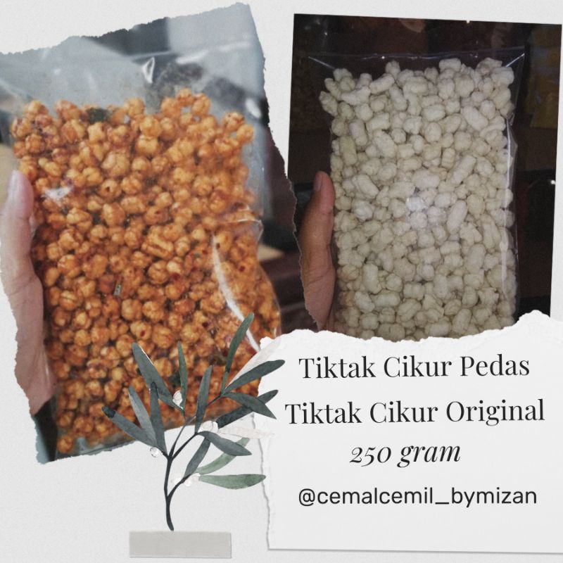 

Tiktak Cikur Original dan Pedas || 250 Gram