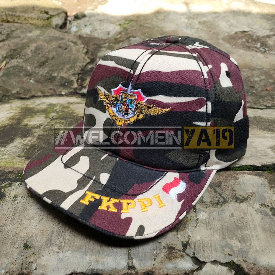 Topi Loreng FKPPI Logo Wings Tulisan Kecil