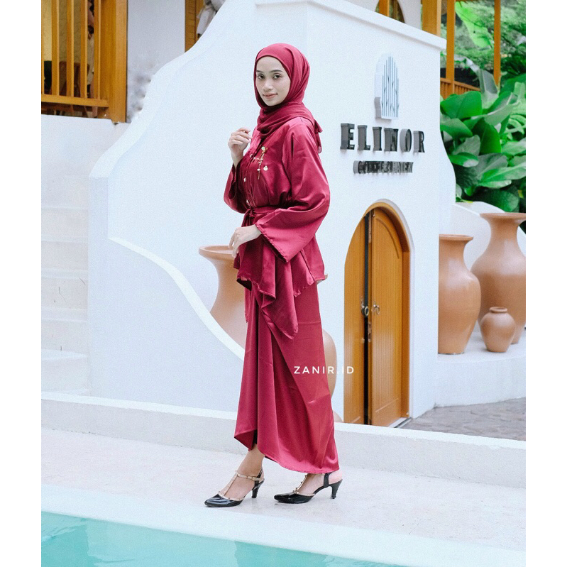 Kaftan lebaran bahan silk murah berkwalitas